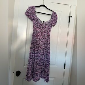 Floral Purple Dress